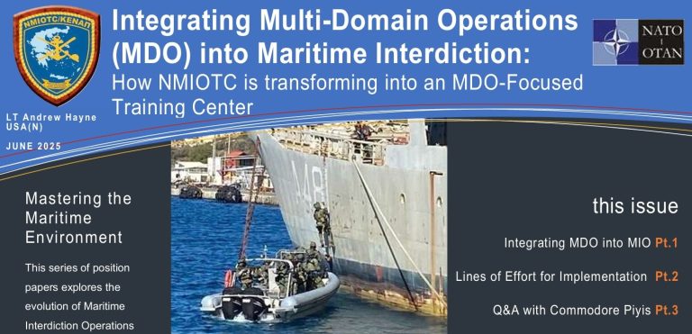 Integrating Multi-Domain Operations (MDO) into Maritime Interdiction: How NMIOTC is transforming into an MDO-Focused Training Center