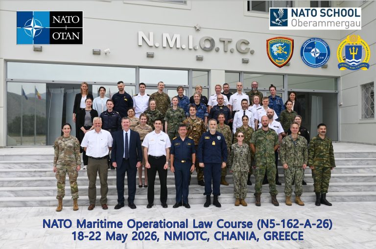 NSO “Maritime Operational Law Course” in NMIOTC